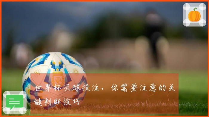 世界杯买球投注，你需要注意的关键判断技巧